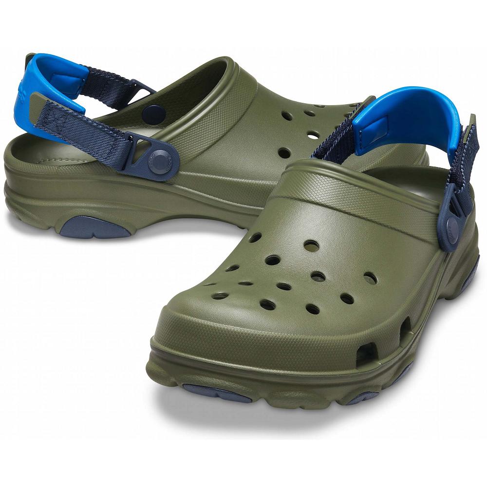 Olive Women's Crocs Classic All-Terrain Clogs | NZ 0067GSOL